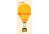 Autocollant montgolfière jaune