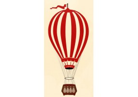 Sticker montgolfière fine