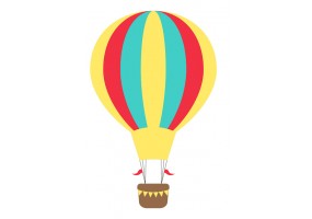 Sticker ballon montgolfière