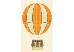 Autocollants Muraux Montgolfière Et éléphant - 1 Feuille Décorative Pour Chambre Enfant - Adhésif étanche, Amovible