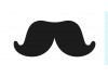 Sticker moustache