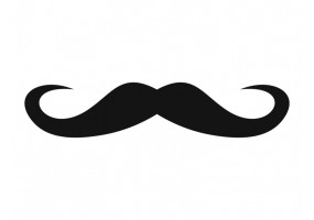 Sticker moustache