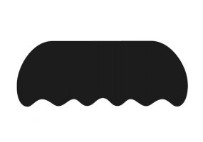 Sticker moustache deco