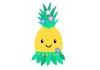 Sticker mural ananas