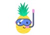 Stickers muraux ananas