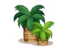 Sticker gros palmiers