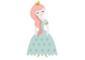 Sticker mural princesse