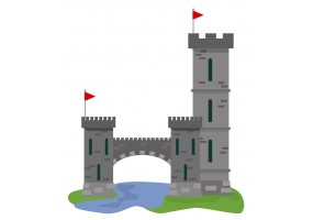 Sticker château fort