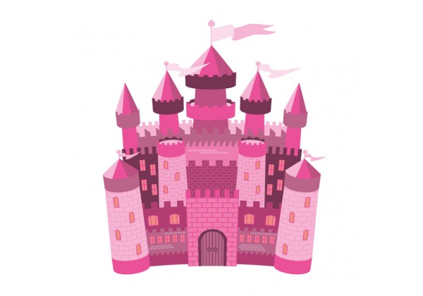 Sticker chateau princesse - Sticker A moi