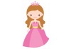 Sticker mural petite princesse