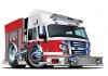 Sticker camion pompier