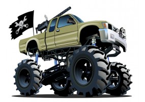 Sticker monster truck