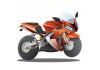 Sticker moto orange