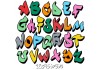 Sticker alphabet tag