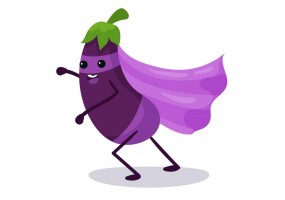 Sticker super aubergine