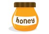 Sticker abeille pot miel