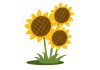 Sticker abeille tournesol