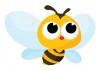 Sticker bébé  abeille