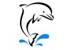 Sticker dauphin vague