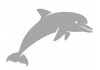 Sticker dauphin gris