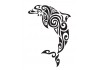 Sticker dauphin motifa arabesque