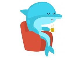 Sticker dauphin