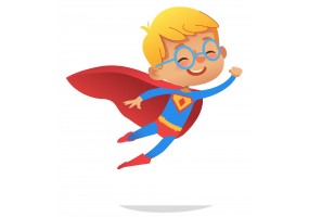 Sticker super héros enfant
