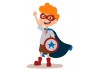 Sticker héros Captain America