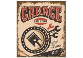 Autocollant essence garage