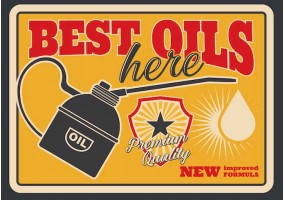 Autocollant mural plaque best oils