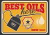 Autocollant mural plaque best oils