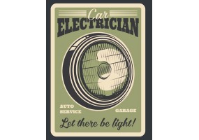 Autocollant plaque vintage
