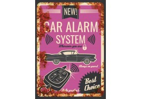 Sticker car alarm