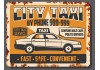 Sticker mural pub taxi