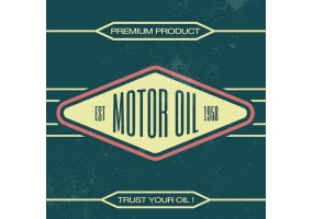 Sticker essence motor oil