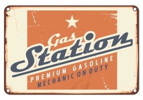 Sticker essence gas station