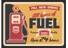 Sticker mural plaque garage