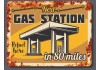 Sticker muraux station essence