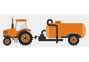 Sticker tracteur avec citerne