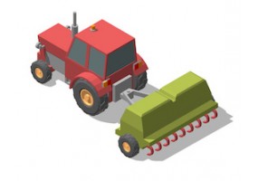 Sticker tracteur avec semoir