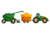 Sticker tracteur avec moissonneuse pour moisson