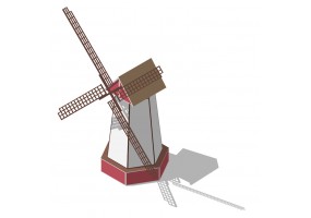 Sticker ferme moulin