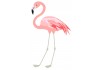 Sticker mural flamant rose deco