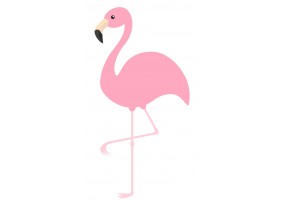 Sticker flamant rose