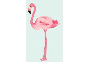 Sticker flamant rose