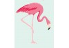 Sticker flamant rose