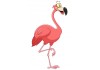 Sticker flamant rose joyeux