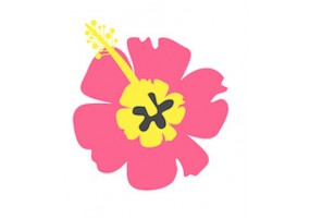 Sticker fleur des iles