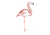 Sticker flamant rose sihlouette