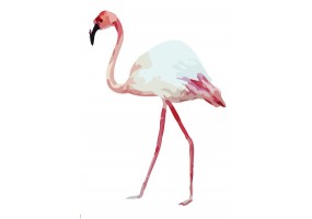 Sticker flamant rose